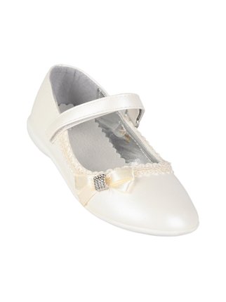 Ballerinas for girls with strap and bow
