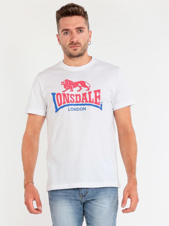 Baumwoll-T-Shirt mit Marke und Logo