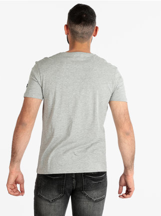 Baumwoll-T-Shirt mit Rundhalsausschnitt für Herren