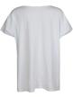 Baumwoll-T-Shirt mit Schriftzug  Übergröße