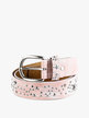 Belt with studs and stars