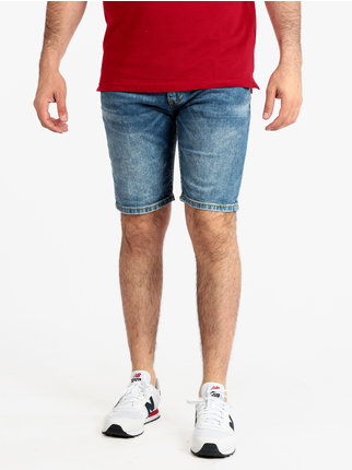Bermuda uomo in jeans regular fit