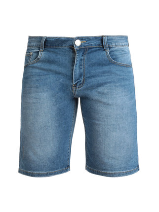 Bermudas elásticas en jeans para hombre