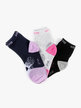 Bicolor girl's midi socks  Pack of 3 pairs