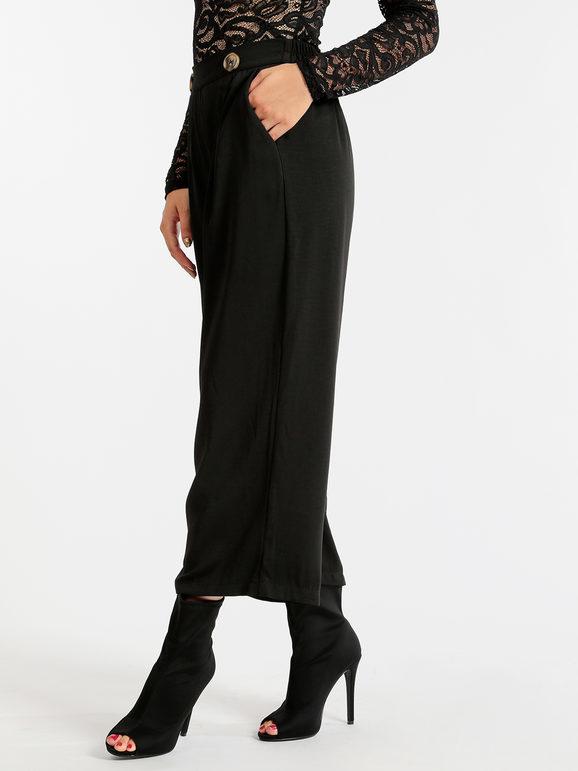Black culottes trousers