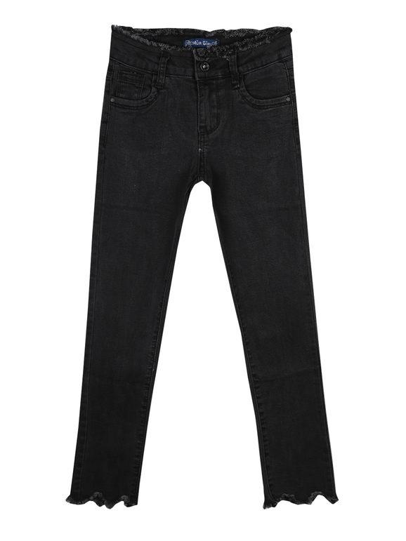Black frayed jeans