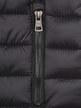Black quilted padded vest