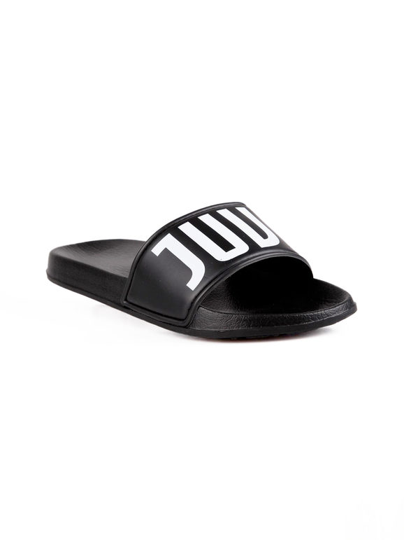 Black rubber slippers
