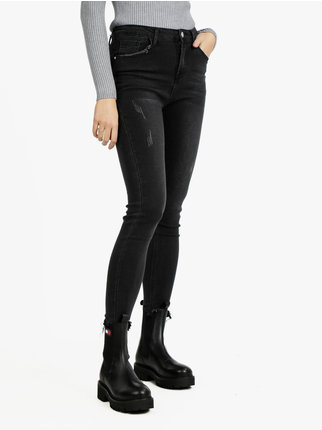 Black skinny women's jeans
