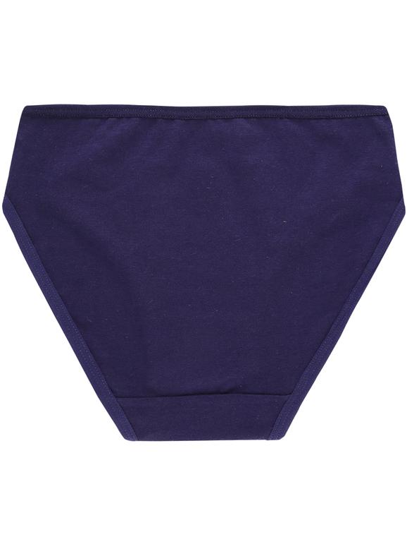 Blue girl's briefs with design