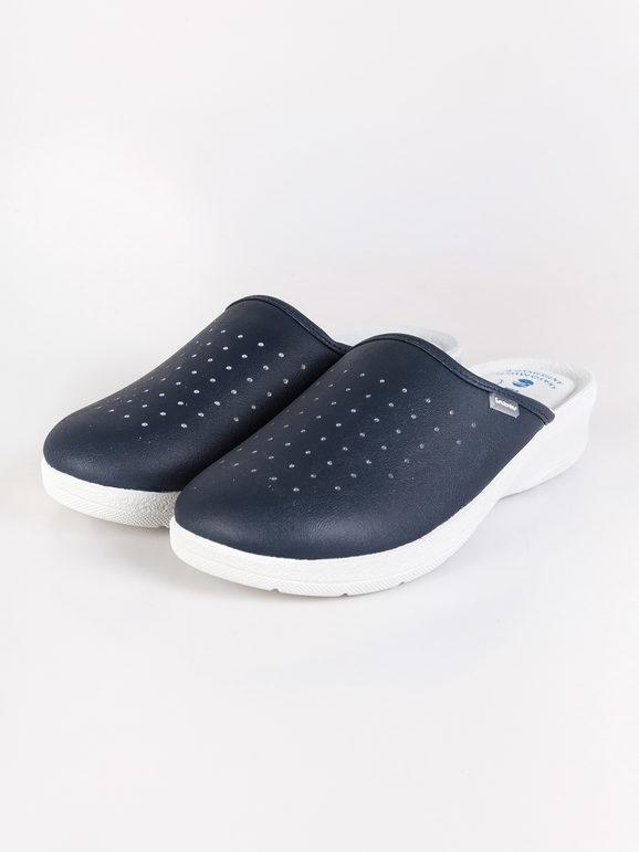 Blue sanitary slippers