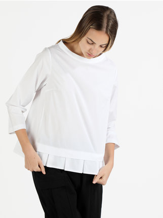 Blusa oversize de algodón para mujer