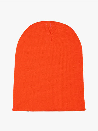 Bonnet en tricot de couleur unie