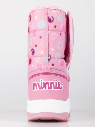 Bottes de neige Minnie Mouse avec velcro