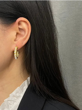 Boucles d'oreilles femme avec perles