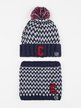Boy cap + neck warmer set
