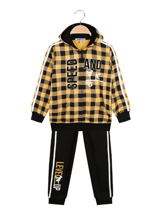 Boys' 2-piece checked sports suit