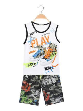 Boys 2-piece set with camouflage print