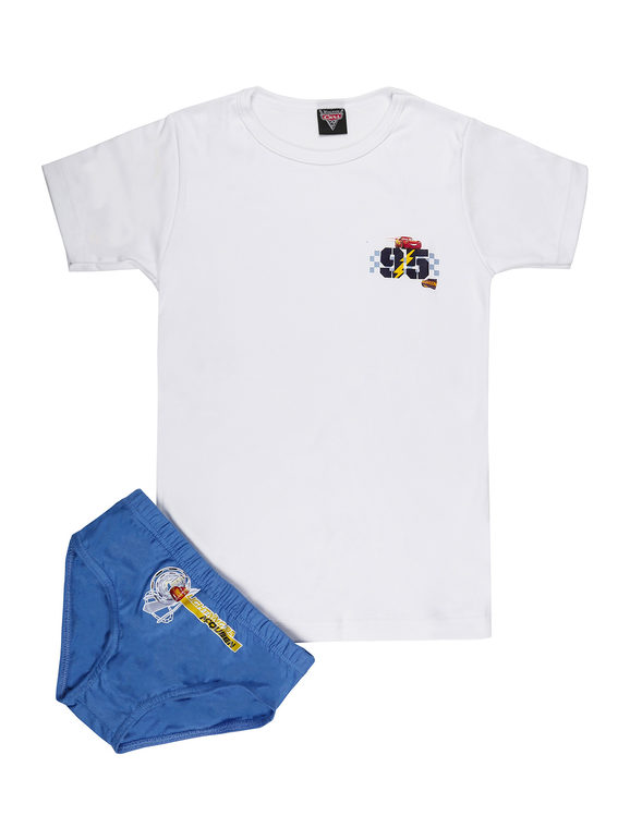 Boys 2 Piece Underwear Set  T-Shirt + Briefs
