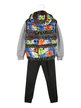 Boys 3 piece suit with padded vest