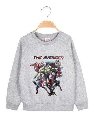 Boys' crewneck sweatshirt with superheroes