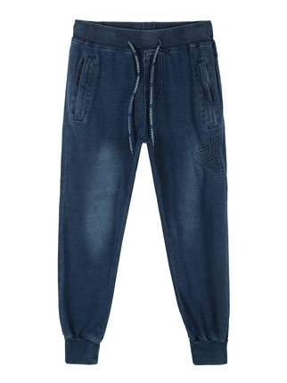 Boy's jeans effect trousers