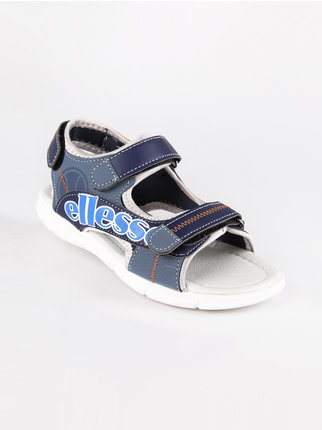 Boys' sandals with rips  blue
