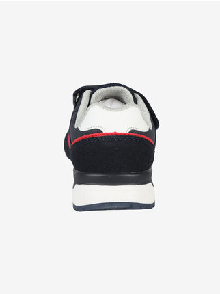 Boys' sneakers with hook and loop strap