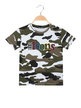 Children's T-shirt with camouflage print