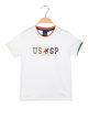 Boy's T-shirt with colored lettering
