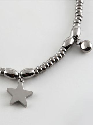 Bracelet avec pendentifs petite étoile et strass
