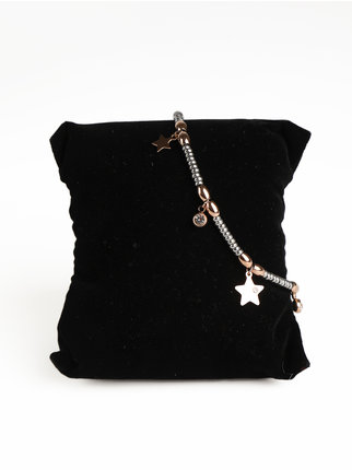 Bracelet femme en acier avec étoiles