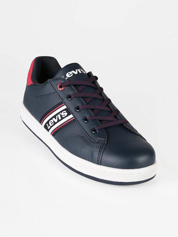 Brandon Lace VADS0041S Boy's faux leather sneakers