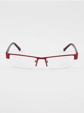 Brille mit klaren Gläsern