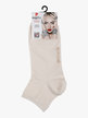 Calcetines cortos de mujer de color liso.