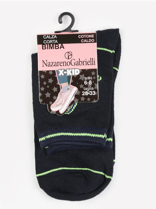 Calcetines cortos para niñas de algodón cálido