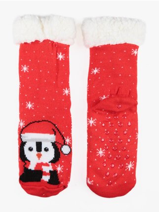 calcetines navideños antideslizantes hombre