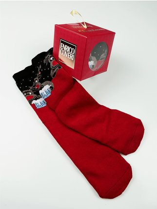 Calcetines navideños antideslizantes para hombre
