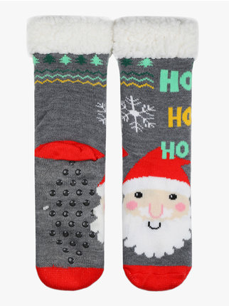Calcetines navideños antideslizantes para hombre.