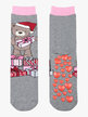 Calcetines navideños antideslizantes para niña.