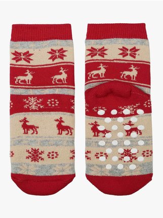 Calcetines navideños antideslizantes para niños