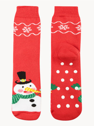 Calcetines navideños antideslizantes para niños