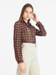 Camicia donna con stampe geometriche