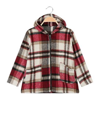 Camicia giacca bambina con cappuccio e zip