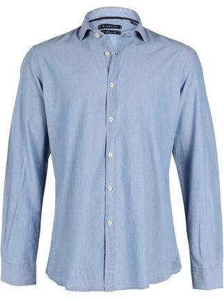 Camicia in cotone blu chiaro