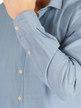 Camicia in cotone blu chiaro