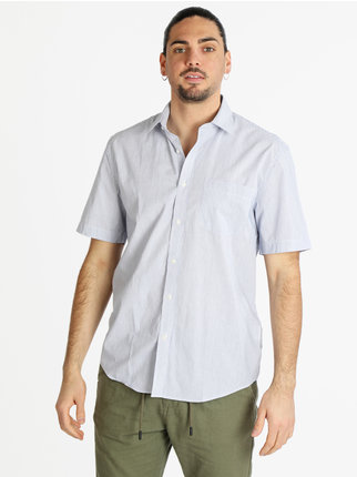 Camisa de hombre de algodón de manga corta