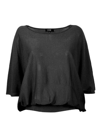 Camisa de mujer en lurex con manga murciélago