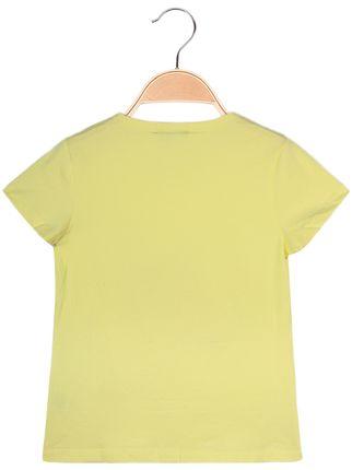 Camiseta de algodón con cuello redondo y estampado