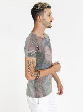 Camiseta de cuello redondo con diseño
